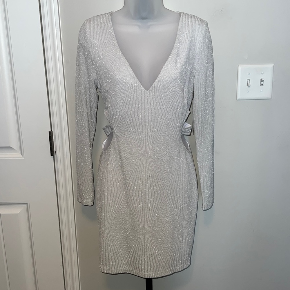 Sequin Cut-out Dress